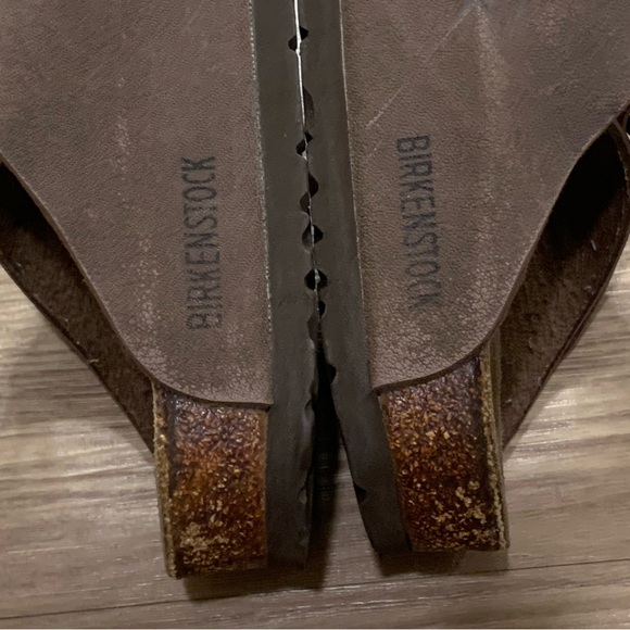 Birkenstock Arizona Birko-Flop Slide Sandal Brown Size 36 - Picture 10 of 14